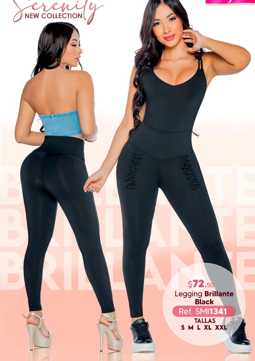 LEGGING BRILLANTE NEGRO 1341